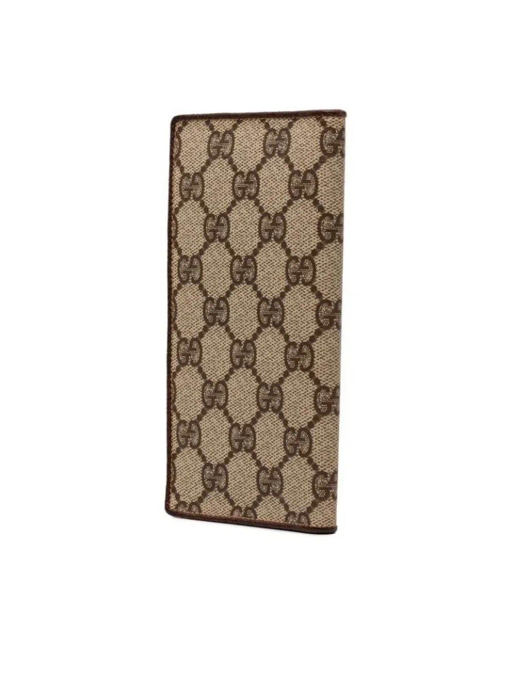 Gucci GG Supreme Wallet Billfold Beige Brown Leather - Picture 2 of 6